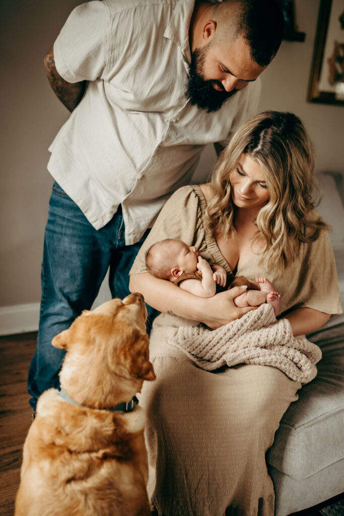 family photography for expecting parents in Lehigh valley PA