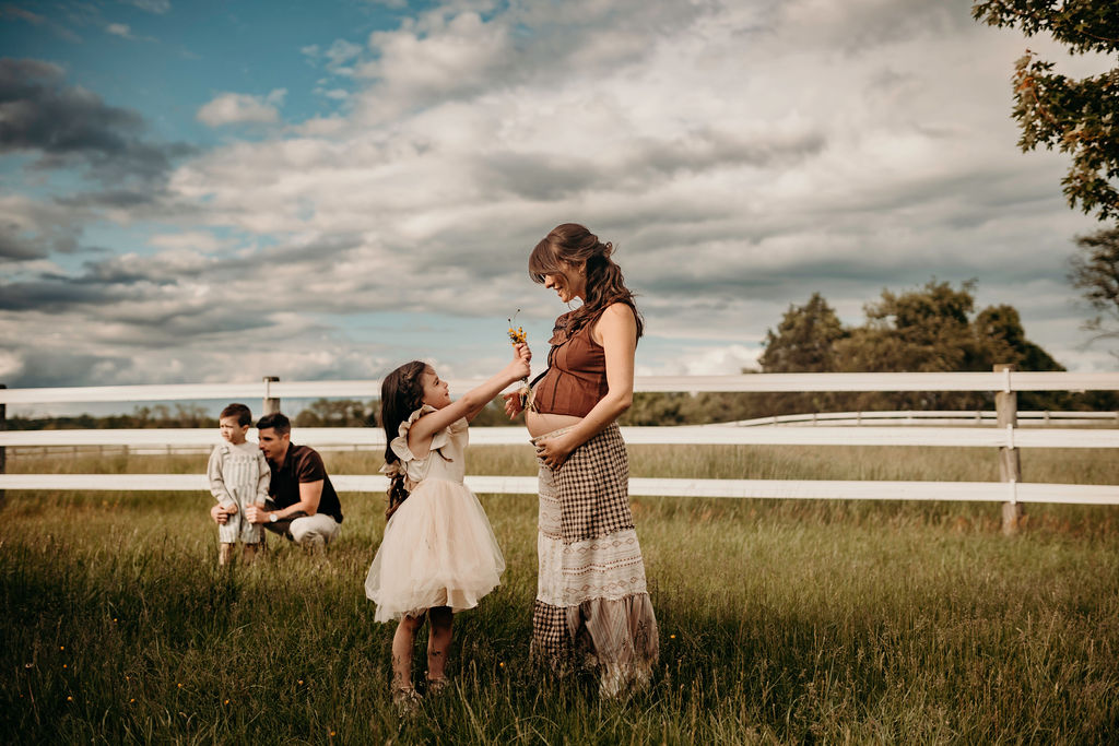 family farm photos in spring time
