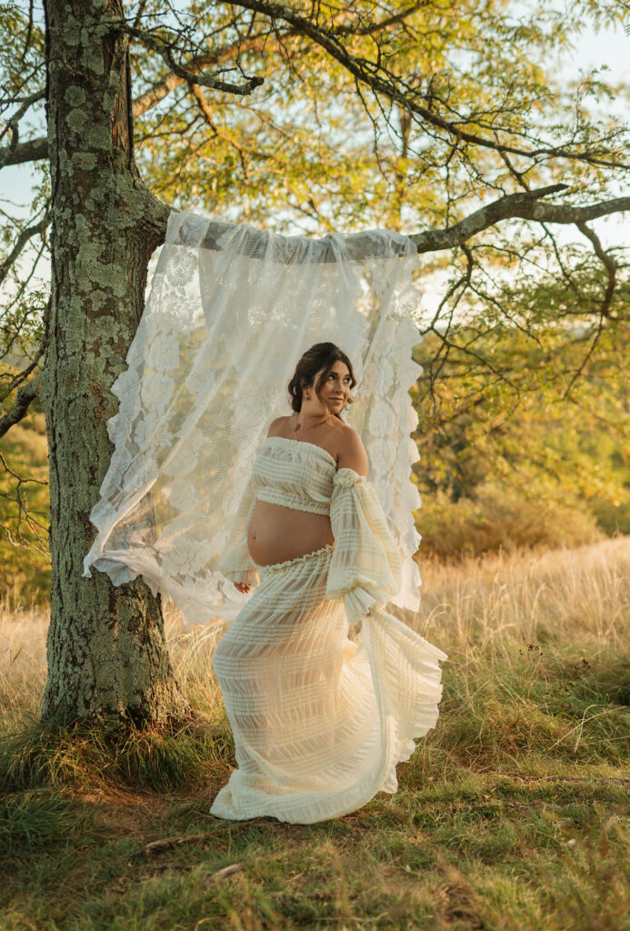 maternity photos in spring 